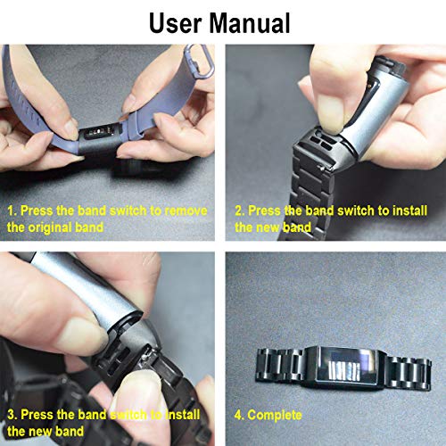 4 Aresh+Compatible+Stainless+Replacement+Wristband