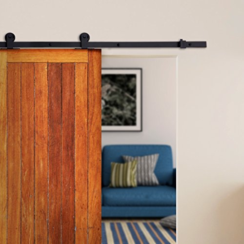 Good Life Barn Door Hardware 6 6 Ft Track System Kit Wood Door