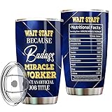 MONIZILUCKY Wait Staff Tumbler Stainless Steel 20oz
