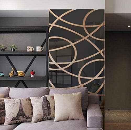 CQMYG Home Wall Sticker Decoration 3D Crystal Mirror Sticker NOT A Mirror DIY SELF-Adhesive Moisture-Proof Waterproof Black XXL.250X89CM