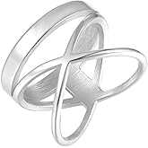 Jude Jewelers Stainless Steel Classical Plain Wrap Style Promise Statement Wedding Ring