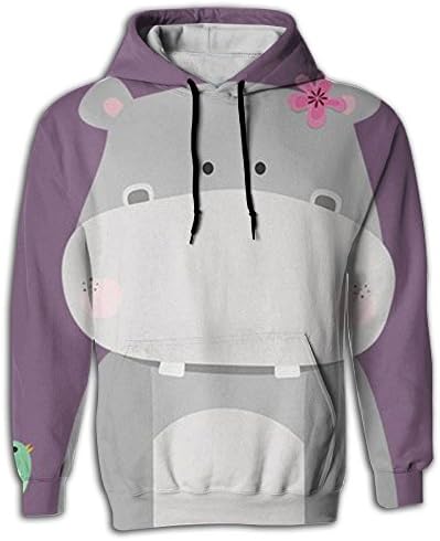 Mens 2018 Funny Animal Hippo Hoodie 3d Custom Hoodies