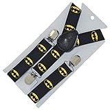 Kids and Baby Elastic Adjustable 1 inch Suspenders 19 Bat F