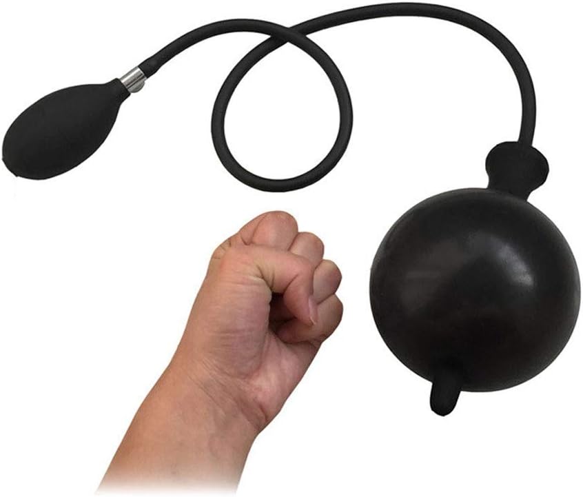 Rong Big Ball Silicone Bendable Flexible Large Beads Plug Toys for Men - Huge Size Insert Stǐck - Inflatable Adult Relaxing Tools BB3R (Size : L)