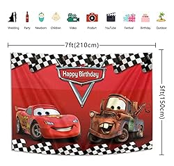 Botong 7x5ft Cartoon Car Birthday Party Themed