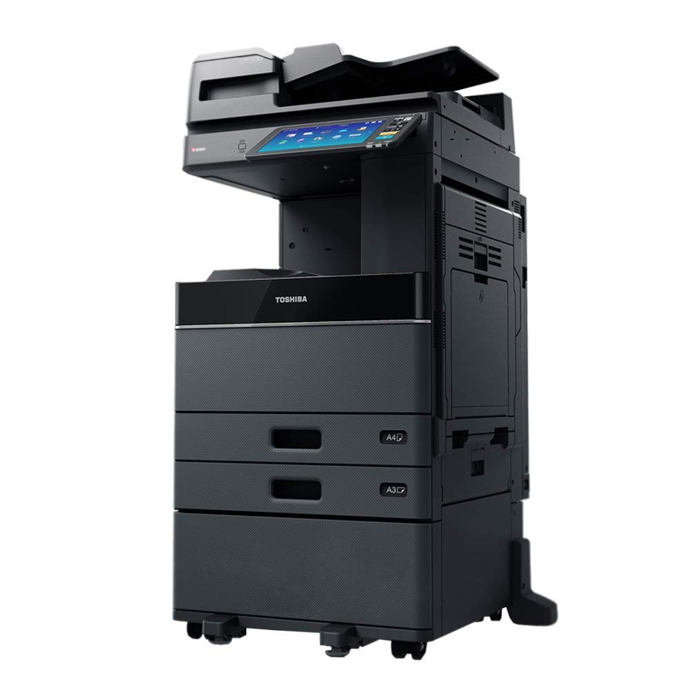 Toshiba E-Studio 2505AC A3/A4 Color Laser Multifunction Copier - 45ppm, Copy, Print, Scan, Scan-to-USB, Print-from-USB, Auto Duplex, Network, 2 Trays, Stand (Renewed)