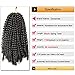 4 Packs Spring Twist Crochet Braiding Hair 8 Inch Fluffy Twist Bomb Twist Crochet Hair Braids Jamaican Bounce Synthetic Hair Extensions (2#)