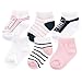 Yoga Sprout Unisex Baby No Show Socks, 6 Pack, Navy/Light Pink, 12-24 Months