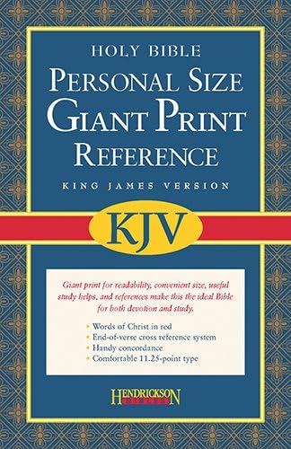 The Holy Bible: King James Version, Black Imitation Leather, Personal Size, Giant Print Reference Bible