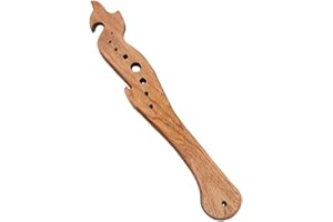 Leefasy 3 in 1 Wooden Kitchen Tool Multifunctional Sturdy Cooking Tool Kitchen Gadgets Oven Puller for Baking Grilling, Brown