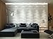 e-Joy Architectural,Textured Wall Panels,Easy Installation,3D Decorative Soft Fiber Panels for TV Walls, Sofa Background Wall Decor 20
