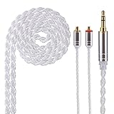 Better Upgrade Headphone Cable, 6 Core Silver Plated Cable Balanced Audio Replacement Cable 3.5 MM Connector for KINERA Bd005E SHURE SE215 SE315 UE900 SE846 SE535 SE425(MMCX 3.5MM).