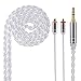 Better Upgrade Headphone Cable, 6 Core Silver Plated Cable balanced audio Replacement Cable 3.5 MM connector for KINERA Bd005E SHURE SE215 SE315 UE900 SE846 SE535 SE425(MMCX 3.5MM).
