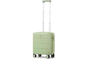 Hanke 16 Inch Underseat Carry On Luggage Suitcase with Spinner Wheels Hard Shell Suitcases Mini Small Carry On Bag for Airlin