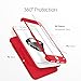 Spigen Thin Fit 360 Designed for Apple iPhone 7 Plus Case (2016) 2 Tempered Glass Screen Protectors Included - Red