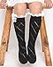 FAYBOX Lace Ruffles Buttons Hollow Kids' Girl Boot Socks Knit Leg Warmers BLK