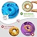 WALFOS Nonstick Silicone Donut Pans Set of 3,BPA Free ! Without Chemical Coating，Just Pop Out! Donut Molds for Baking Perfect Shaped Doughnuts - Cake Biscuit Bagels