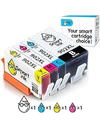 Cartucho de tinta compatible con HP 902XL 902 XL (negro XL & C M Y XL 4 Pack Combo) para usar con Officejet 6951 6954 6956 6958 6962 6950 Officejet Pro 6968 6974 6975 6978 6960