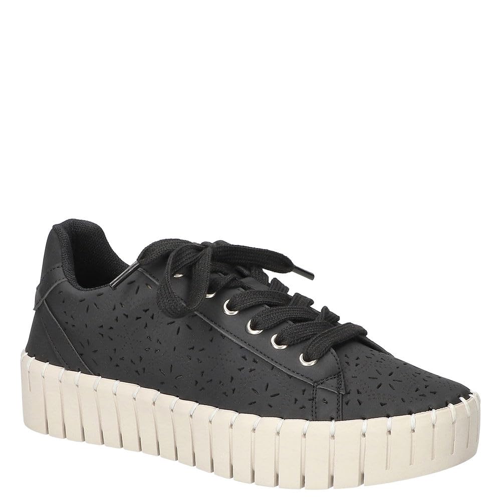 Easy Street Women’s Retta Sneaker, Black, 12 Wide