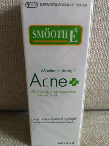 (3 Tubes) Smooth E Acne Cream Hydro Gel - Maximum Strength (5g) Acid Amazing of Thailand
