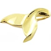 Sea Life Collection 14k Gold Fluke Charm Whale Tail Pendant
