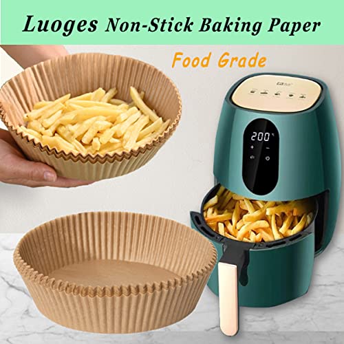 Luoges Air Fryer Disposable Paper NonStick Baking Papers, Oilproof Waterproof Cooking Paper