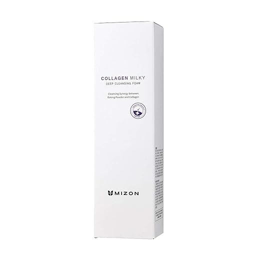 mizon collagen milky deep cleansing foam