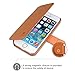 iPhone 5S Case iPhone SE Case, TANNC [Screen Protector Included] Flip Leather Wallet Phone Case [Layered Dandy] - [Card Slot][Flip][Wallet] - For Apple iPhone 5S / SE/5 Devices -Light Brown