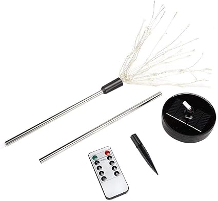 𝐖𝐞𝐢𝐡𝐧𝐚𝐜𝐡𝐭𝐬𝐠𝐞𝐬𝐜𝐡𝐞𝐧𝐤 Solar-Rasenlampe, acht Funktionsmodi