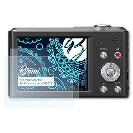 Bruni Schutzfolie für Panasonic Lumix DMC-SZ3 Folie, glasklare Displayschutzfolie (2X)