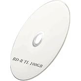 MAWFOZIN BD-R TL BDTL 100GB Enterprise Archival Grade Triple Layers 4X with 2 Pack White Inkjet Hub Printable Blank Disc Surface Blank Blu-Ray Recordable Media &ndash; Jewel Case Box (2)