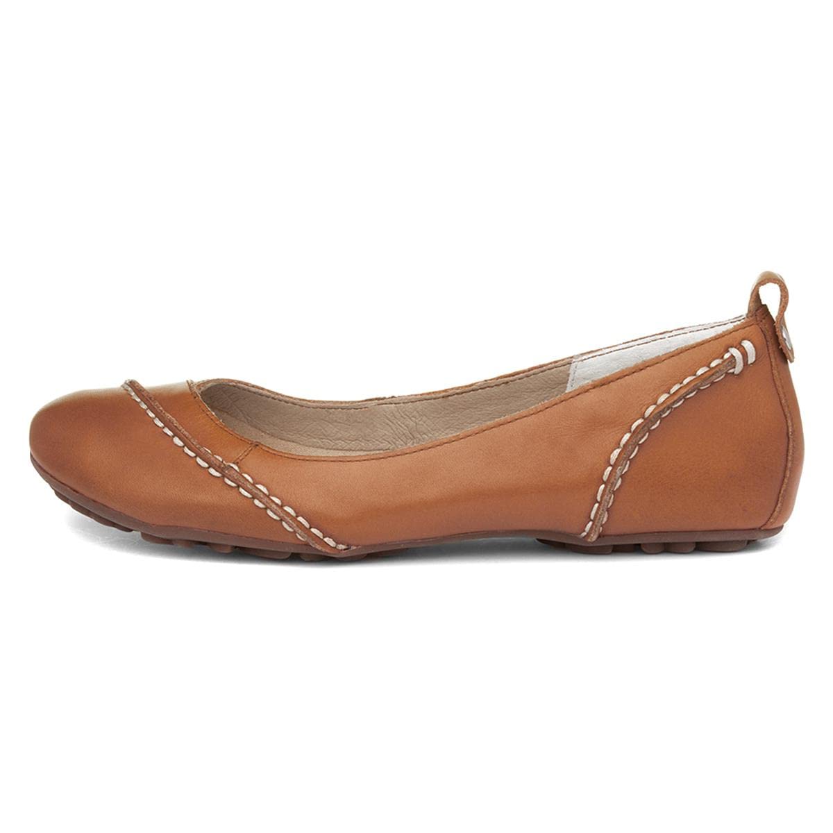 Hush Puppies Women's Janessa Ballet Flats, Brown Tan Leather, 9 UK Wide