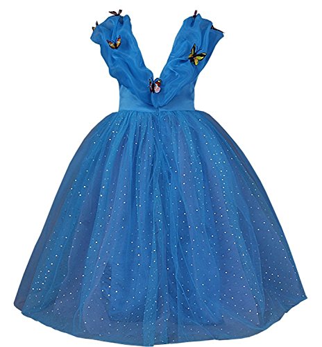Princess Anna Elsa Cinderella Deluxe Girl's Costume and Party Dress