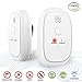 [NEW 2018] Effective Ultrasonic Mosquito Repellent (2-Pack) - Odorless Non-Toxic Portable Pest Control Repeller Anti Insects, Bugs, Roaches w/ Dragonfly Mode - For Indoor and Outdoor (White 2-Pack)