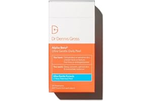 DR DENNIS GROSS Dr. Dennis Gross Alpha Beta Ultra Gentle Daily Peel: for Dehydrated or Sensitive Skin, Uneven Tone or Texture, Fine Lines or Enlarged Pores (30 Treatments)