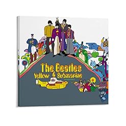XYDQ Poster sur toile The Beatles Yellow Submarine Cover 1 décoration murale moderne pour chambre de famille 50 x 50 cm - Les Beatles, Paul McCartney, John Lennon, RIngo Starr, George Harrison