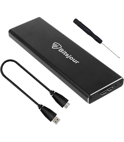 Bitsjour MacBook Pro SSD Enclosure 7+17 Pin, USB 3.0 5Gbps Hard