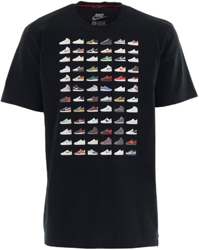Nike Herren Air Force One AF1 30 Years Celebration T-Shirt, Schwarz, S
