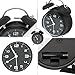 BOCTOP Quartz Analog Alarm Clock, Retro Portable Twin Bell Beside Alarm Clocks with Nightlight, Silent Mechanism for Bedroom, Table, Desk, Non ticking and Battery Operated