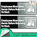 Easy Install Employees Must Wash Hands Before Returning to Work Sign With Self-Adhesive Backing. 2 Pack Set, One Each For The Mens and Womens Restroom. Takes 30 Seconds To Post Above Bathroom Sinks