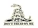 3m Reflective Gadsden Don't Tread on Me Tactical Tactical Morale Decal Sticker - Black