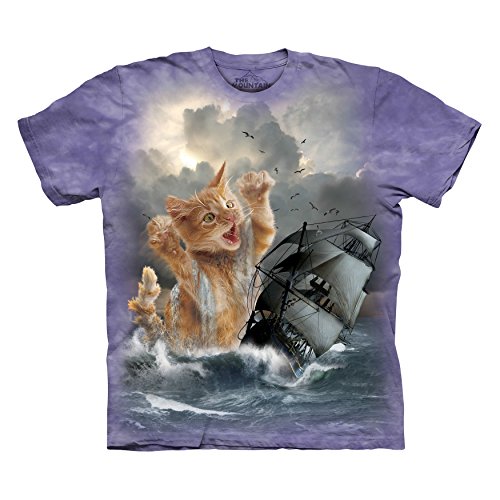 The Mountain mens Graphic Tee novelty t shirts, Purple, Small US