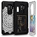 TORU CX PRO Galaxy S9 Plus Wallet Case Pattern Mandala with Hidden Credit Card Holder ID Slot Hard Cover, Mirror & USB Adapter for Samsung Galaxy S9 Plus - Dreamcatcher