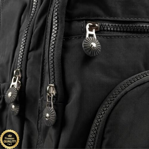Mochila Feminina Masculina Tactel Notebook Escolar Resistente Grande Costas Juvenil Escola Preta
