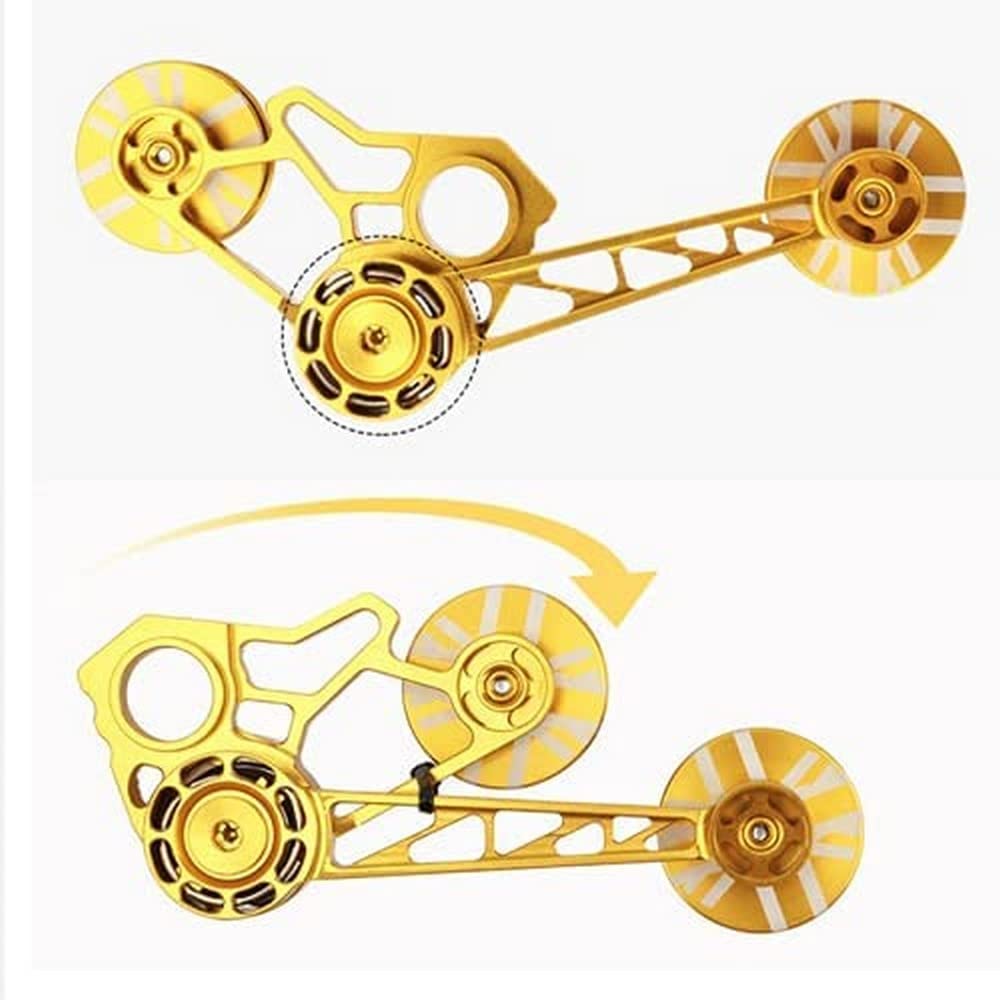 for BROMPTON Chain Tensioner Derailleur Rear Pulley Speed Hub GOLD