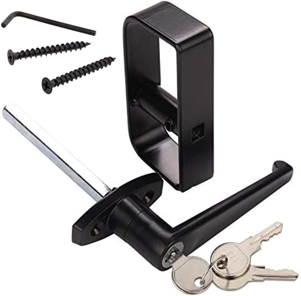HauSun Shed Door Handle Lock Kit 41/2" L Handle with 2