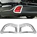 Rear Bumper Fog Light Lamp Cover Trim for Toyota Highlander 2014 2015 2016 2017 2018 Chrome Plated ABS Pair