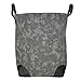 DALIX Laundry Hamper Storage Basket in Black Pigment Washed Canvas (Foldable)