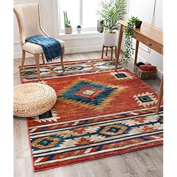 Well Woven Lizette Red Traditional Medallion Area Rug 5x7 (5'3
