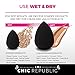 Beauty Makeup Sponge Blender - Blend Conceal Contour and Highlight - Flawless Makeup Application - Eco Friendly Latex Free and Hypoallergenic - Black